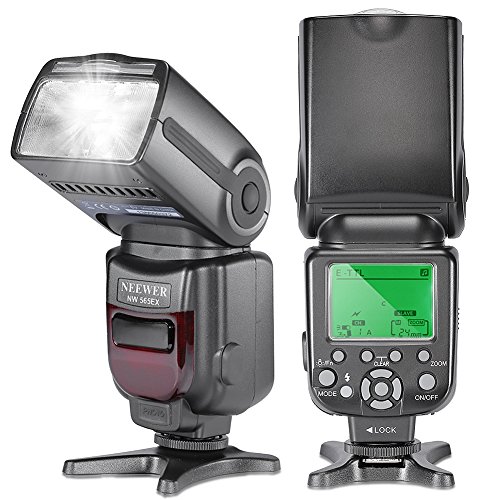 Neewer® NW-565 EXC E-TTL Speedlite linterna Esclavo con difusor de flash para Canon 5D II 7D, 30D, 40D, 50D, EOS 300D / EOS Digital Rebel, EOS 350D / EOS Kiss Digital N, EOS 400D / Digital Rebel XTi, EOS 1000D / EOS Rebel XS, EOS 500D / digital Rebel T1i, EOS 550D / digital Rebel T2i, EOS 600D / EOS Rebel T3i, EOS 700D / EOS Rebel T5i, EOS 100D / EOS Rebel SL1, EOS 1100D / EOS Rebel T3 y todos los demás Los modelos de Canon