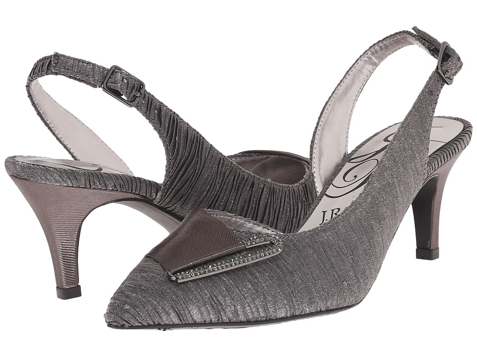 Tacones Mujer J. Renee Caralee Gris Tacón Medio Envío Gratis