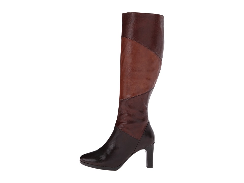 Bota Mujer Naturalizer Analise Café Tacón Medio Cuero Natural