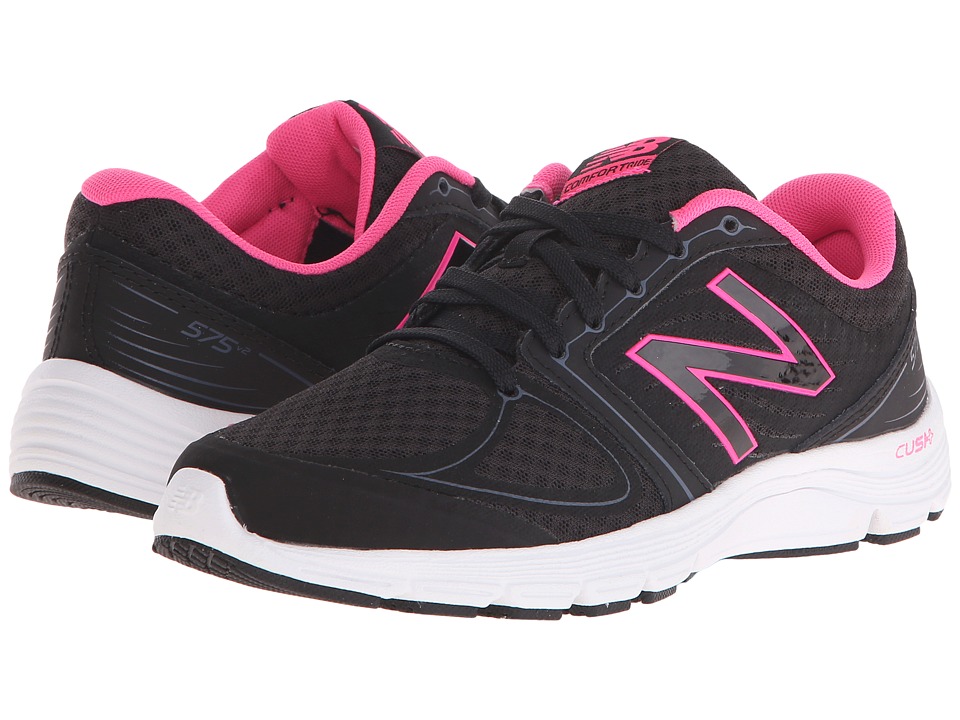 Zapatilla Mujer New Balance W575v2 Negro Planos Envío Gratis