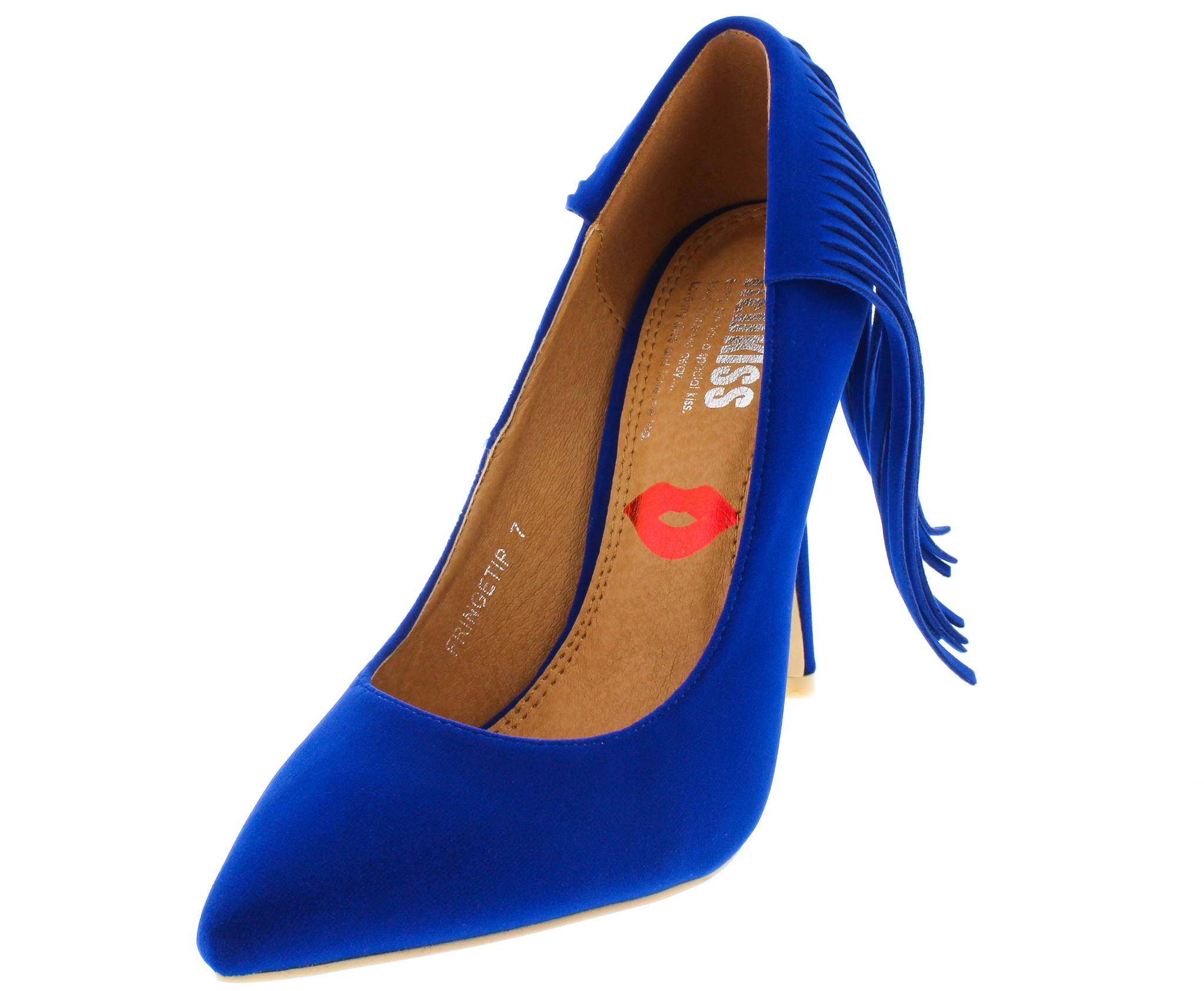 Tacones Mujer Genérica Sabella Azul Tacón Alto Envío Gratis