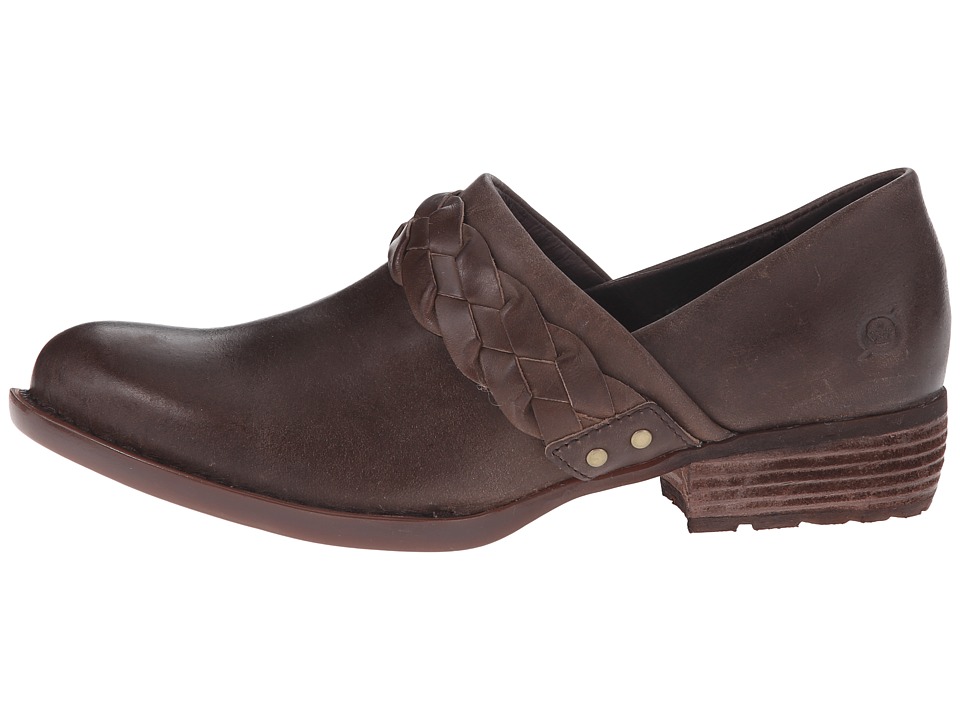 Zapato Mujer Born Hensley Café Planos Cuero Nat Envío Gratis
