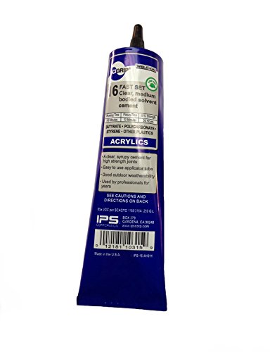 SCIGRIP 16 10315 cemento acrílico, de bajo VOC, cuerpo medio, 5 Tubo onza, Claro