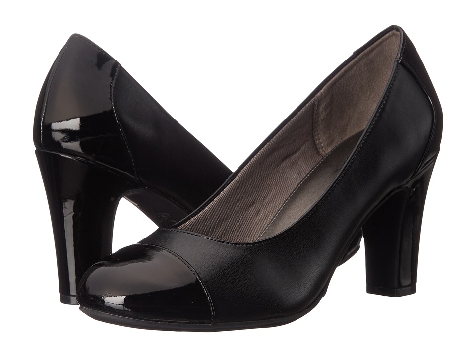 Tacones Mujer LifeStride Cajun Negro Tacón Medio Sintético