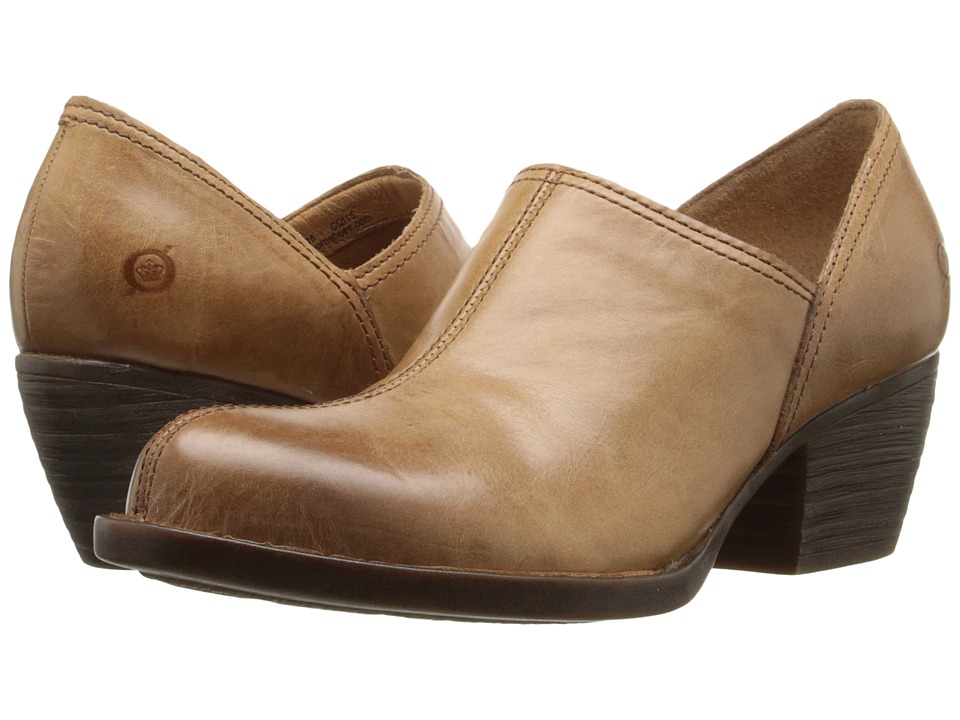 Tacones Mujer Born Wellins Café Planos Cuero Na Envío Gratis