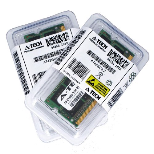 KIT 4 GB (2 x 2 GB) para Dell Vostro 1450 1540 1550 1440 3300 3350 3400 3450 3500 3550 3555 360 3700 3750 V13 V130 V131. SO-DIMM DDR3 PC3-10600 sin ECC de 1333 MHz Memoria RAM. Genuina A-Tech Marca.