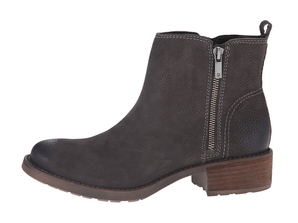 Bota Mujer Lucky Brand Darbie Negro Planos Sint Envío Gratis
