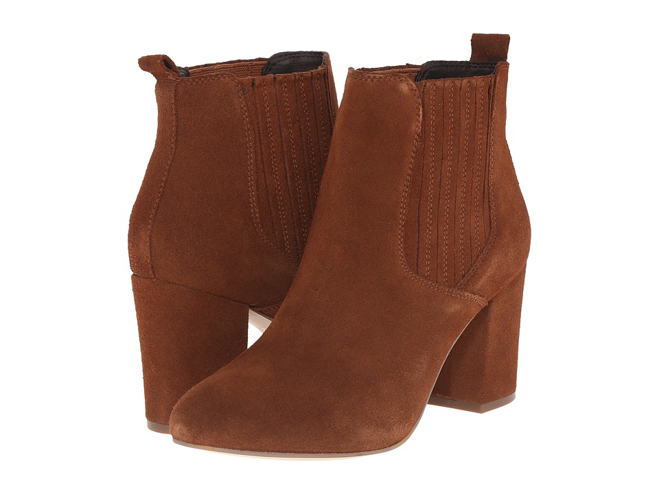 Bota Mujer Steve Madden Gasto Rojo Tacón Medio Envío Gratis