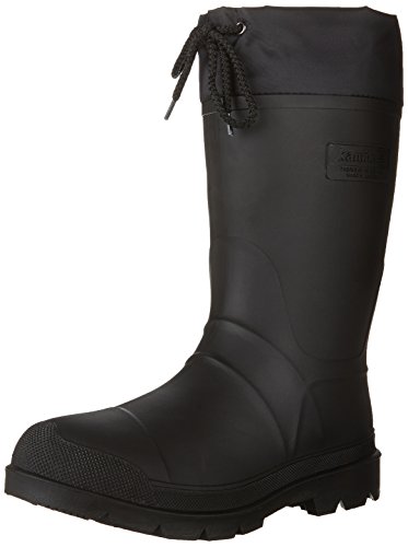 Hombres Kamik Hunter con aislamiento de invierno de arranque, Negro, 12 M US