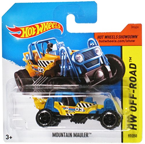 Hot Wheels Hw Off-Road amarillo / azul de la montaña en la tarjeta de Mauler Corto - 97/250