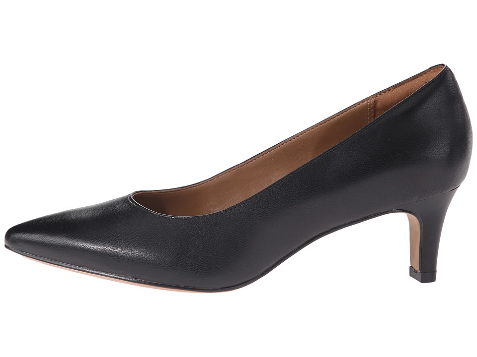 Tacones Mujer Clarks Crewso Wick Negro Tacón Medio Sintético Cuero Natural