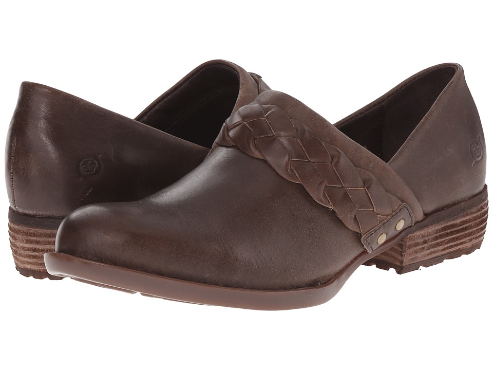 Zapato Mujer Born Hensley Café Planos Cuero Nat Envío Gratis