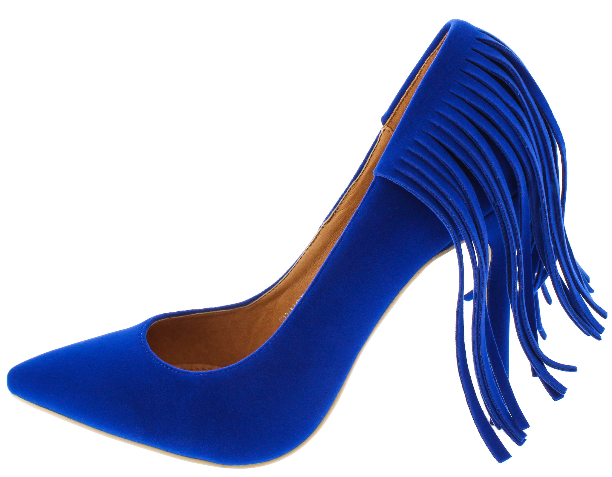 Tacones Mujer Genérica Sabella Azul Tacón Alto Envío Gratis