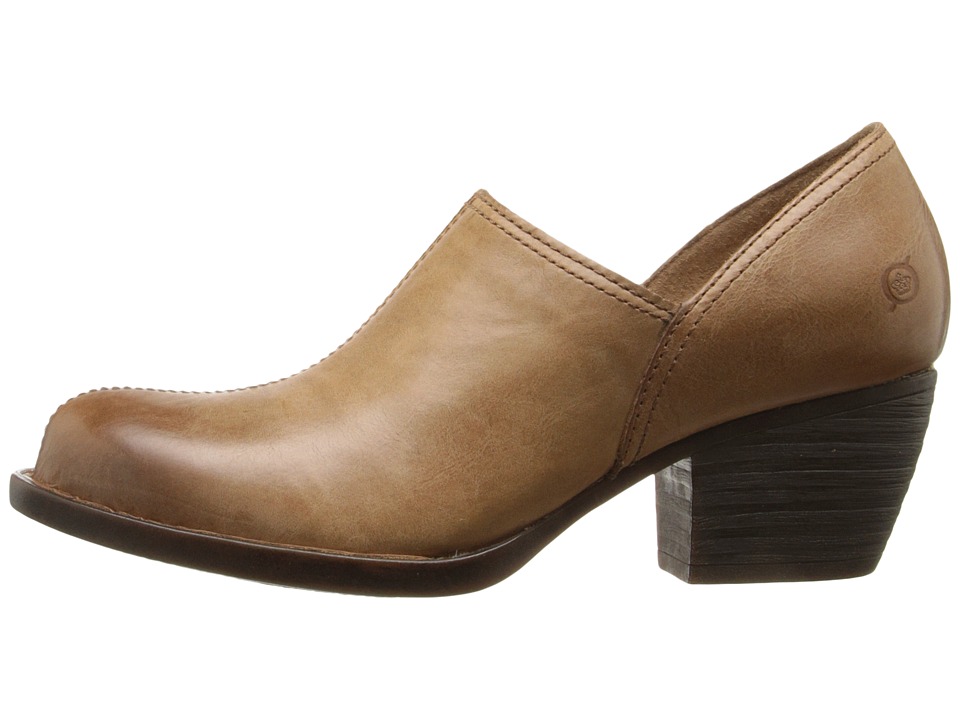 Tacones Mujer Born Wellins Café Planos Cuero Na Envío Gratis