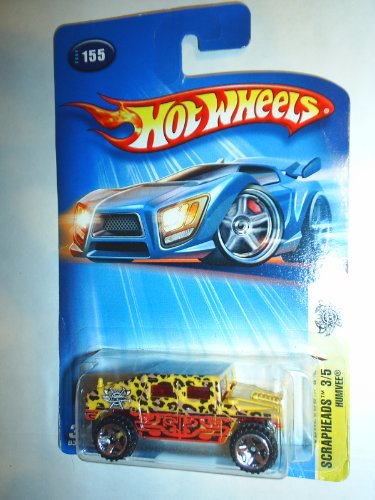 Hot Wheels: Scrapheads 3/5, Humvee (con los puntos del leopardo), Número en la colección 2004 Nº 155