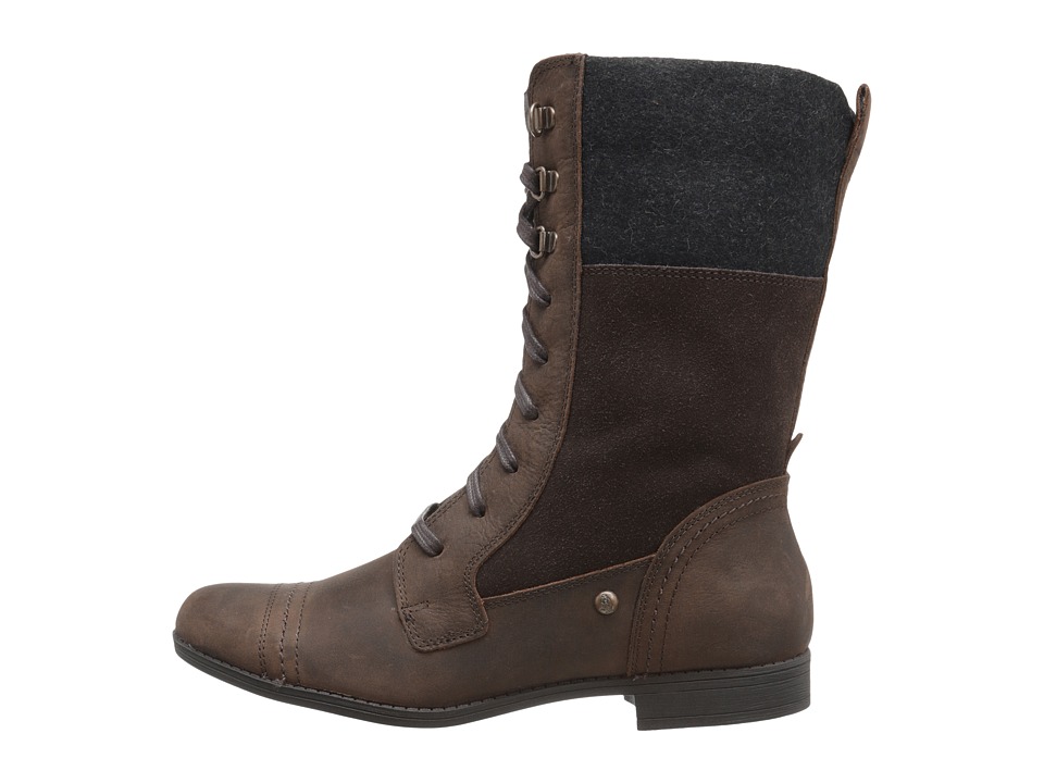 Bota Mujer Hush Puppies Fidda Maisie Café Planos EVA Cuero Natural