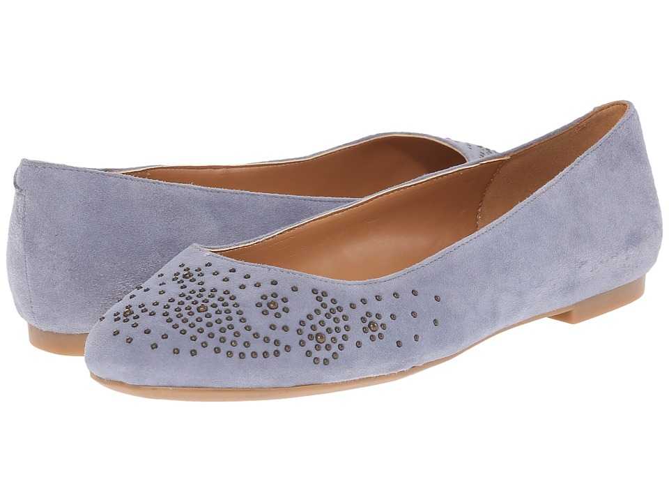 Zapato Mujer Nine West Gemma Azul Planos Gamuza Envío Gratis