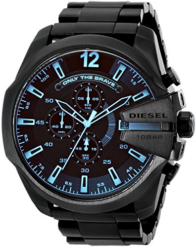 Reloj de acero inoxidable Jefe Diesel DZ4318 Serie Negro de los hombres diesel