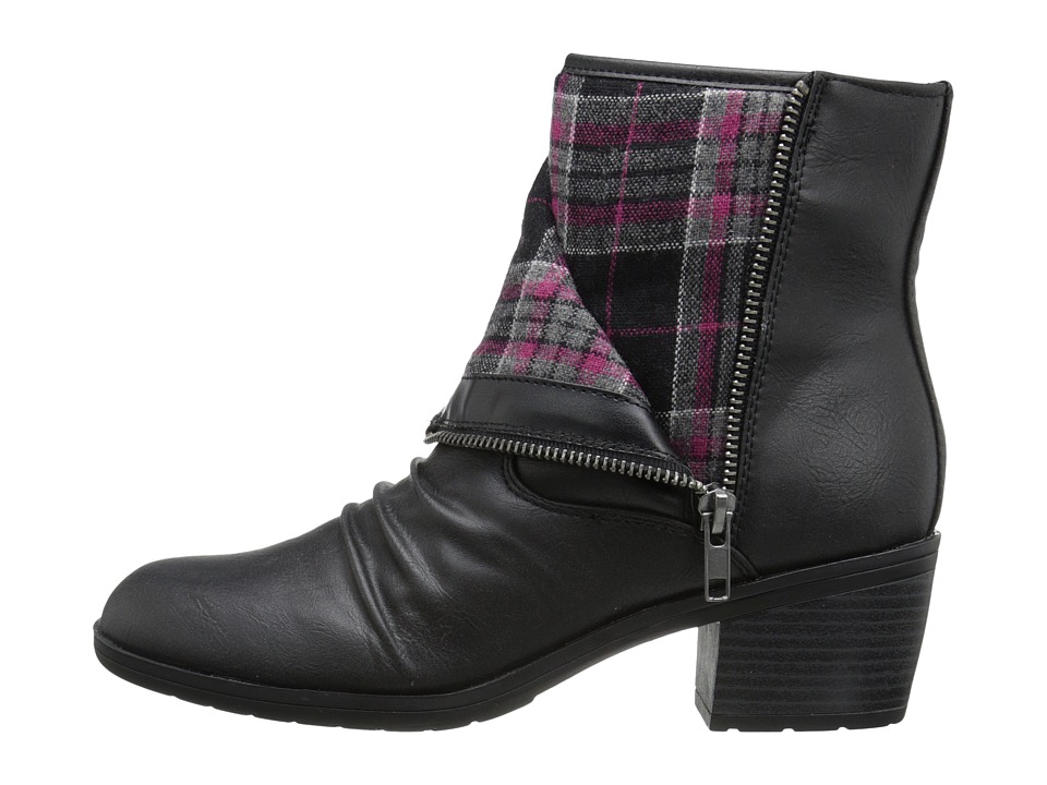 Bota Mujer LifeStride Watchful Negro Tacón Medi Envío Gratis