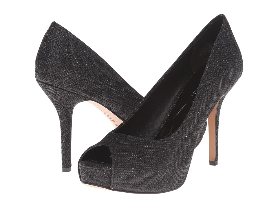 Tacones Mujer Nine West Qtpie Negro Tacón Medio Envío Gratis