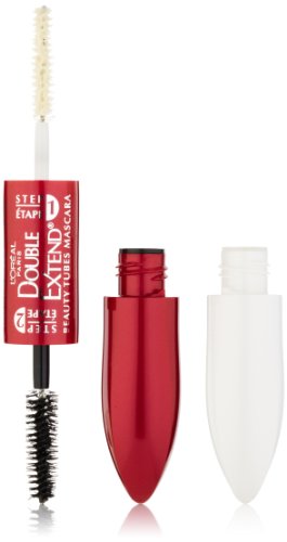 L'Oreal Paris Double Extend Beauty Mascara Tubos, Negro, 0,17 onza-Fluid