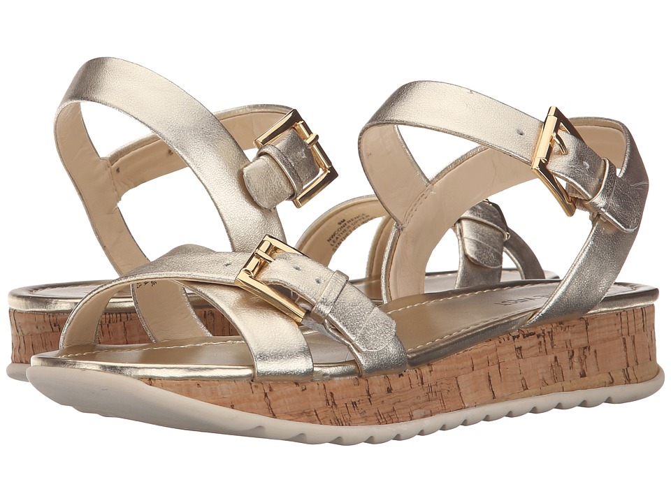 Sandalia Mujer Nine West Confrence Plata Planos Envío Gratis