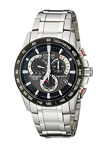 Citizen Eco-Drive Hombres de AT4008-51E perpetuo Chrono AT reloj de acero inoxidable