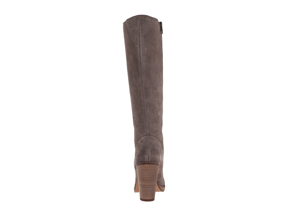 Bota Mujer Steve Madden Nidea Gris Pardo Tacón Medio Gamuza