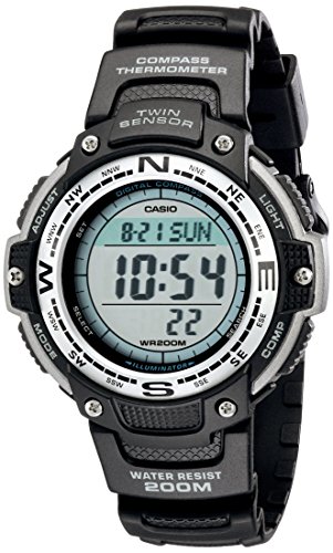 Negro del reloj digital del sensor Doble SGW100-1V hombre Casio